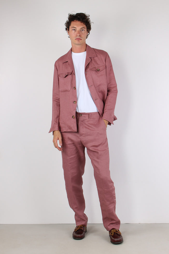 Giacca Camicia 100% Lino Cipolla