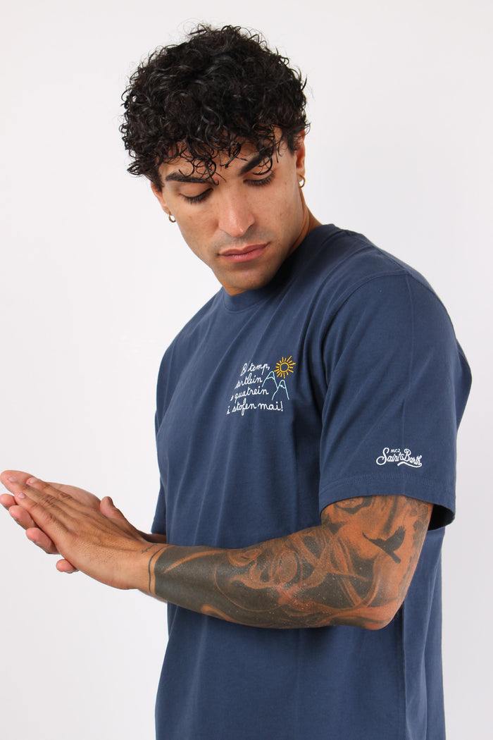 T-shirt Vacanze Bel Temp Blu-4