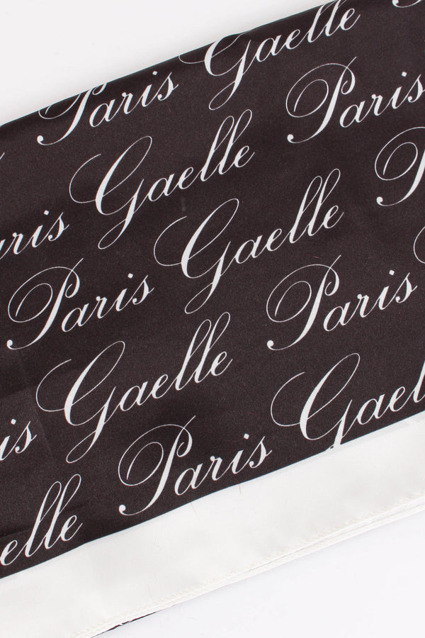 Foulard Logo Corsivo Nero-2