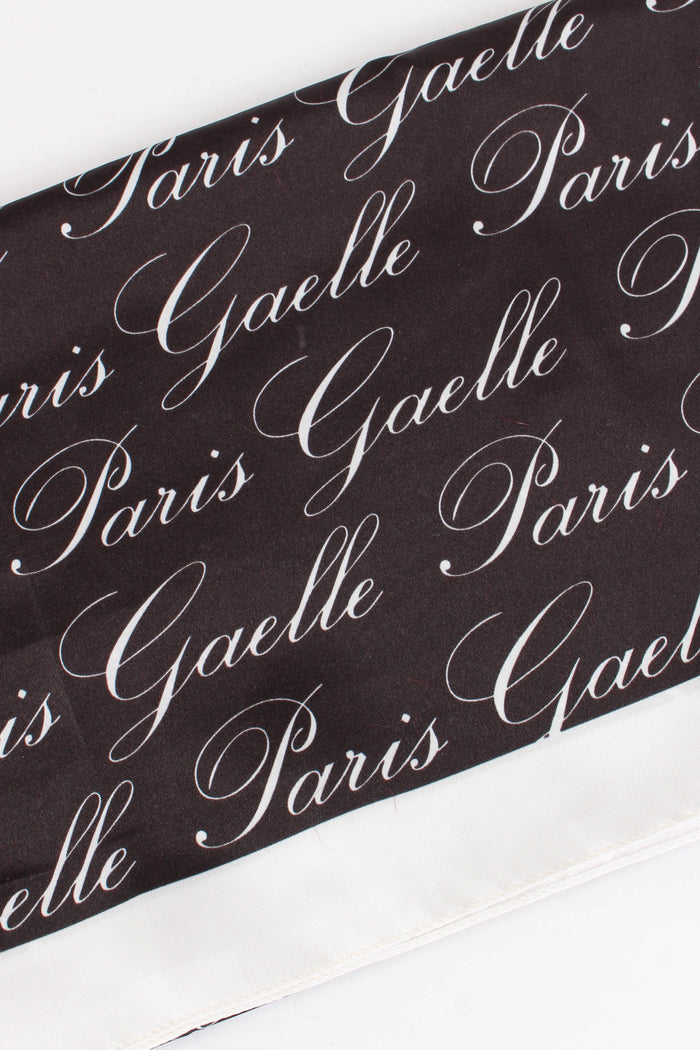 Foulard Logo Corsivo Nero-2