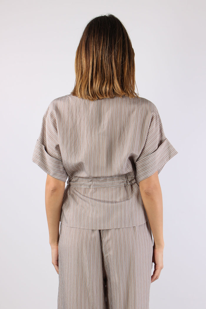 Camicia M/m Cintura Beige-4