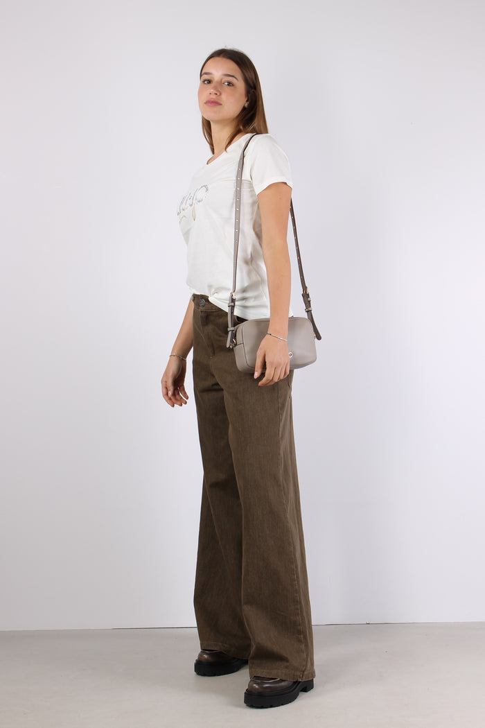 T-shirt Logo Oro Bianco/liujo-6