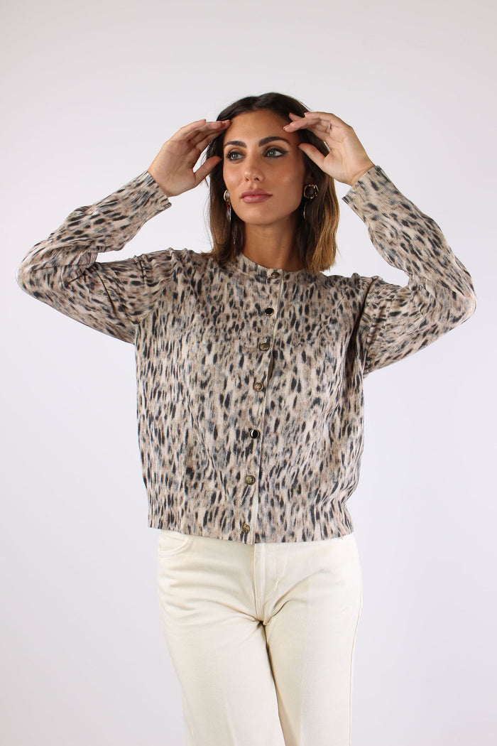 Cardigan Animalier Spotted Chine-6
