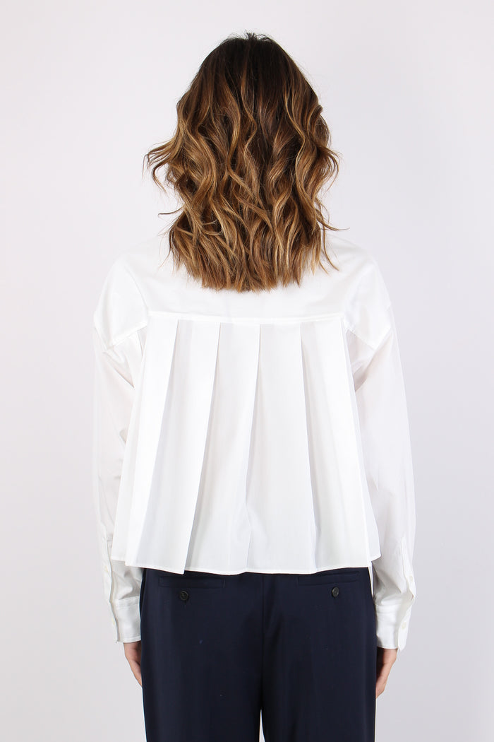Wkddeden Camicia Pieghe Off White-4