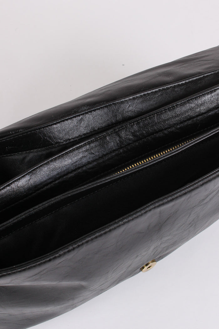 Louise Maxi Pochette Logo Nero-6