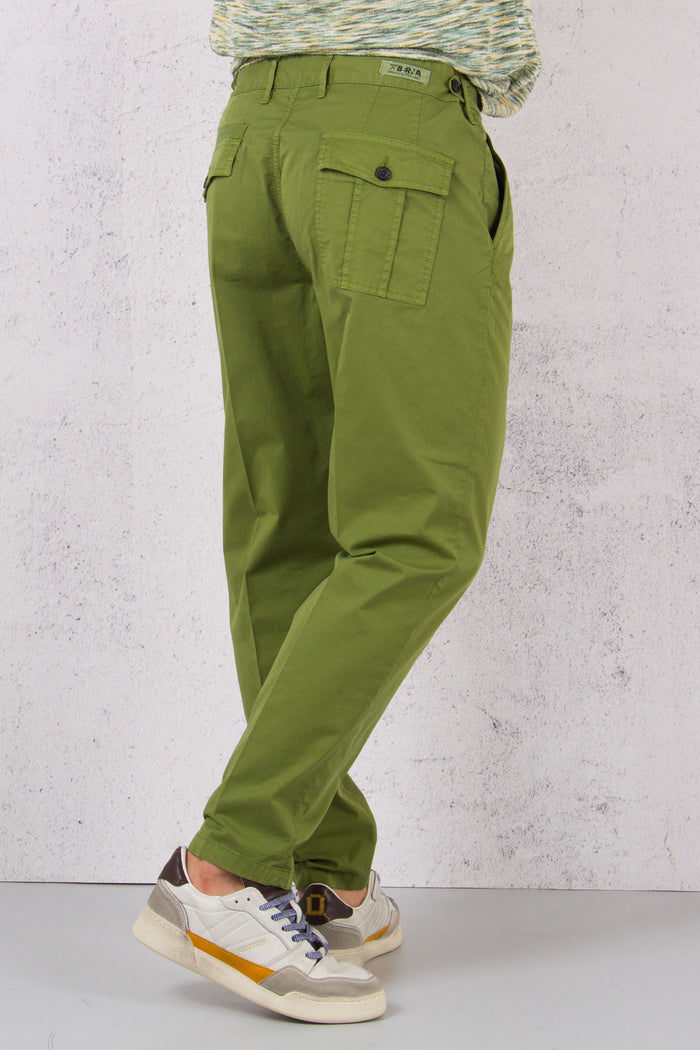 Pantalone Cargo Tasca Verde-2