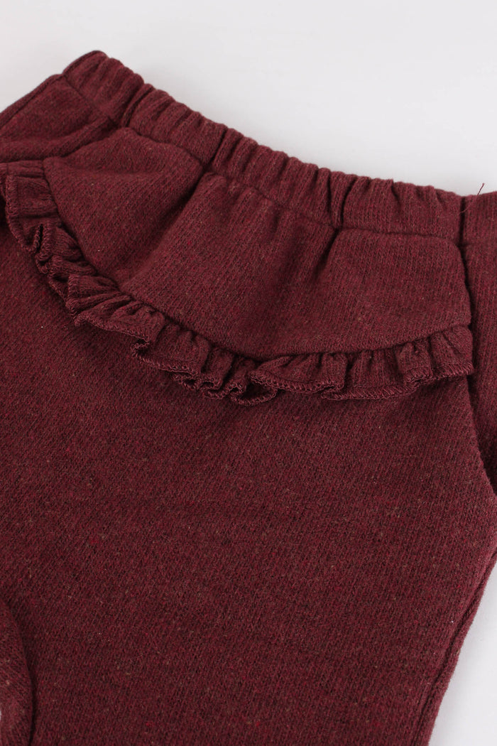 Pantalone Caldo Cotone Melanzana-3