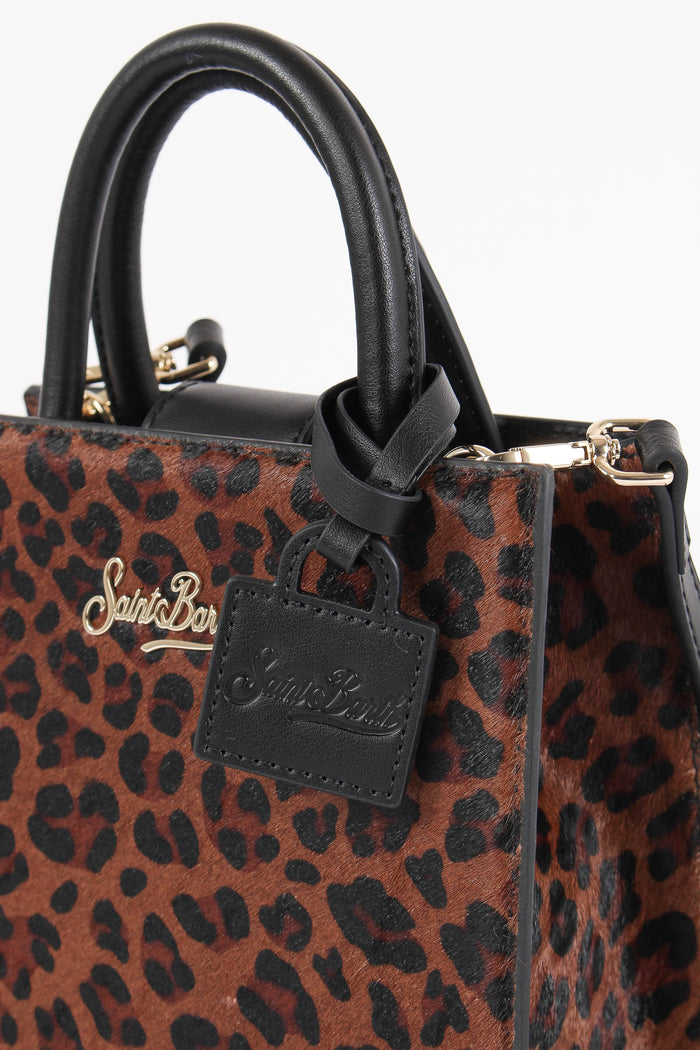 Borsa A Mano Mini Animalier Dark Leopard-5