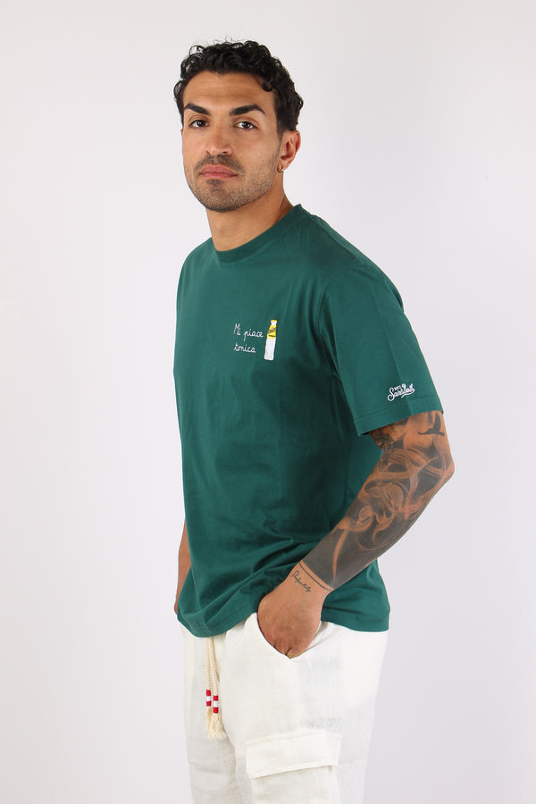 T-shirt Scritta Ricami Tonica-2