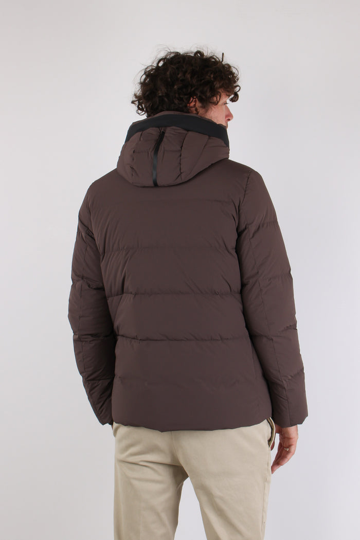 Piumino Packable Cappuccio Cioccolato-6