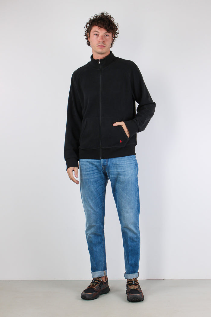 Felpa Full Zip Polo Black-2