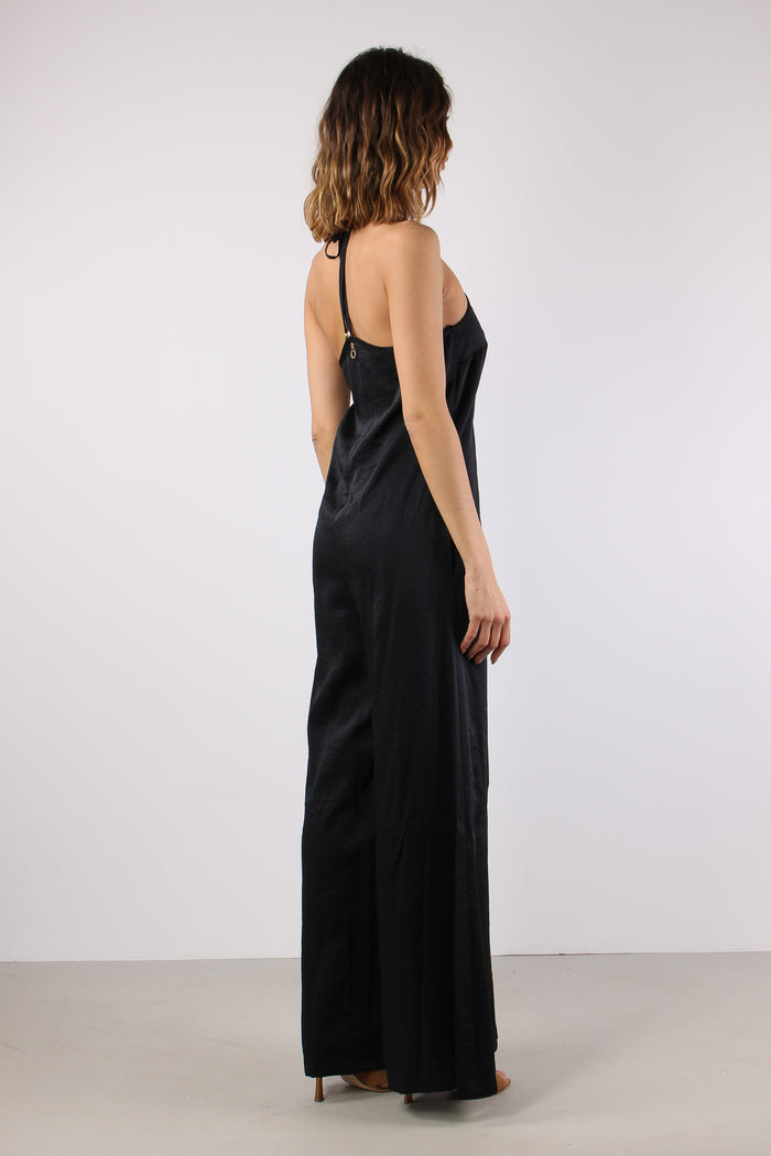 Morgian Tuta Fluida Martellata Black-7