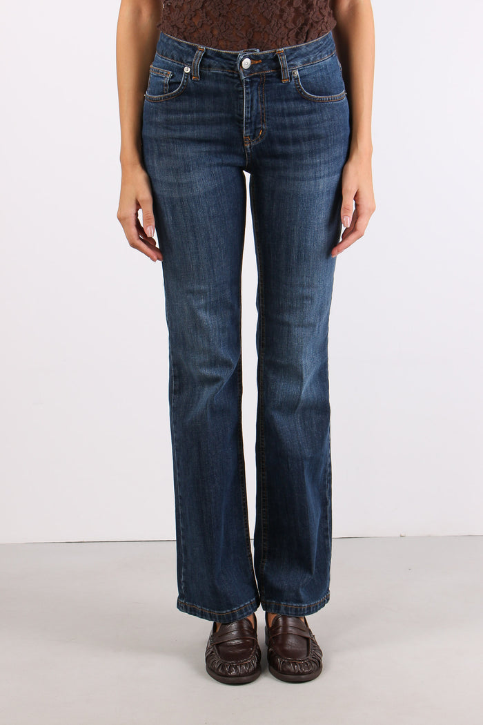 Denim Flare Denim Scuro-2