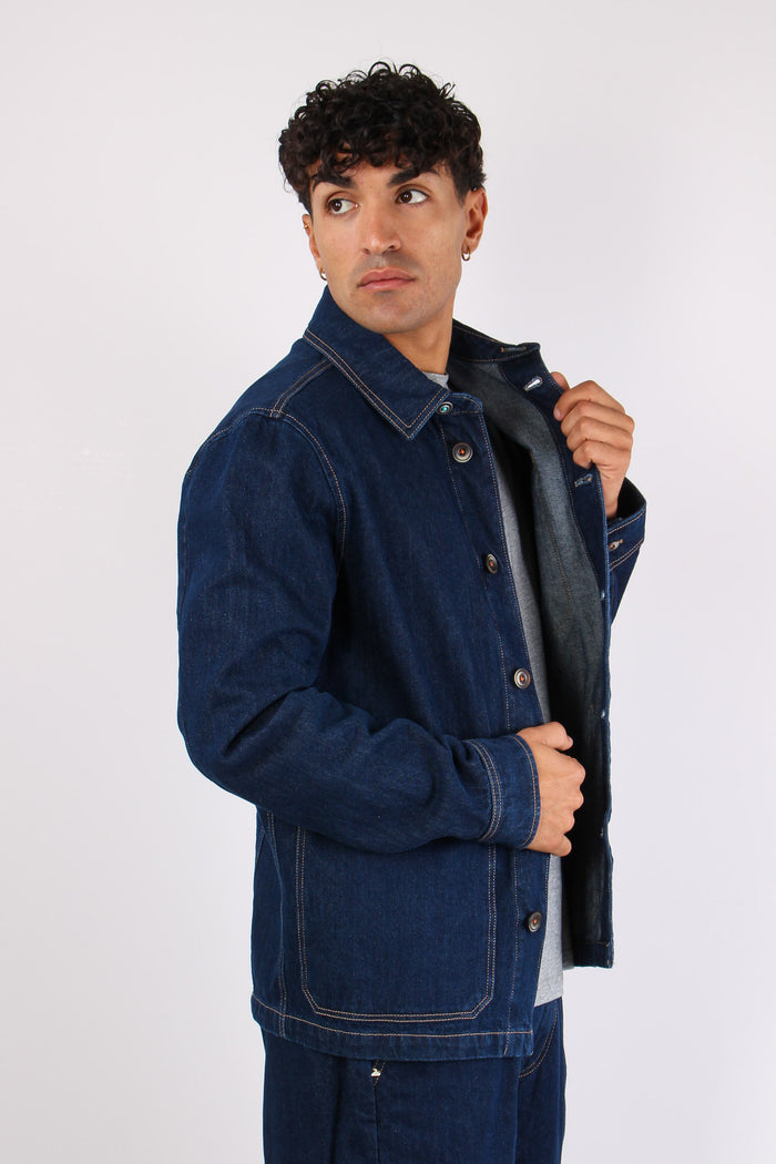 Giacca Over Denim Blu-4