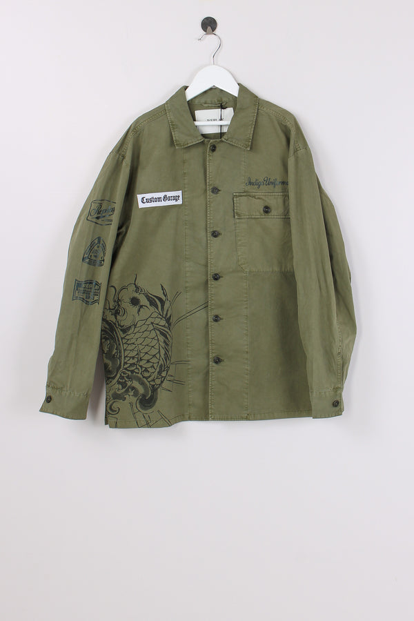 Camicia Logo Schiena Militare