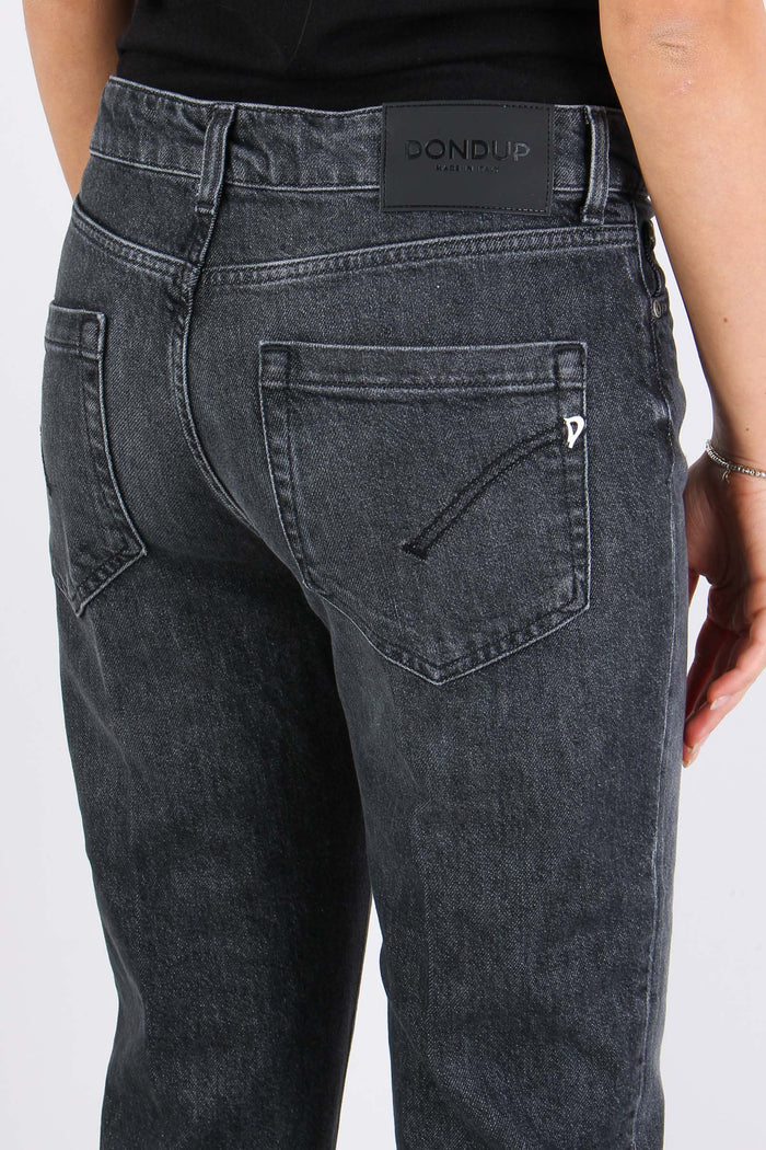 Koons Denim Bottone Gioiello Nero-8