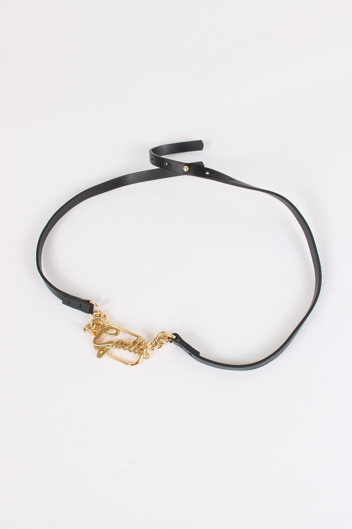 Cintura Catena Placca Nero-3