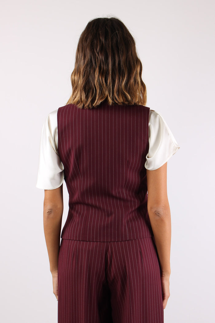 Gilet Gessato Bordeaux-4