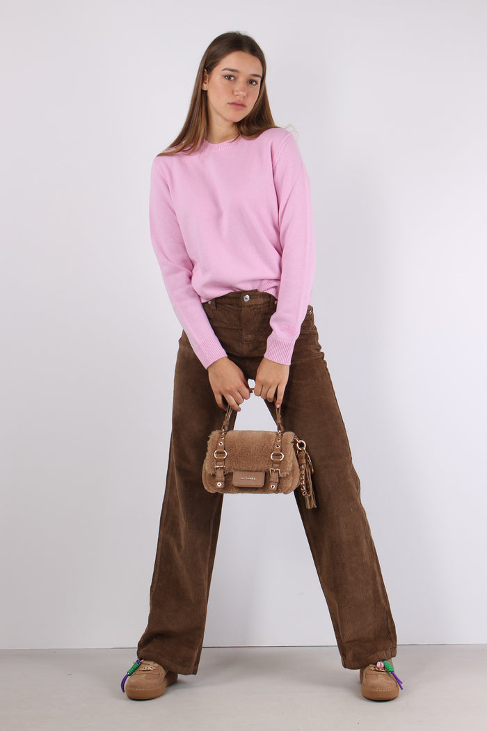 Girocollo Logo Collo Rosa Bubble