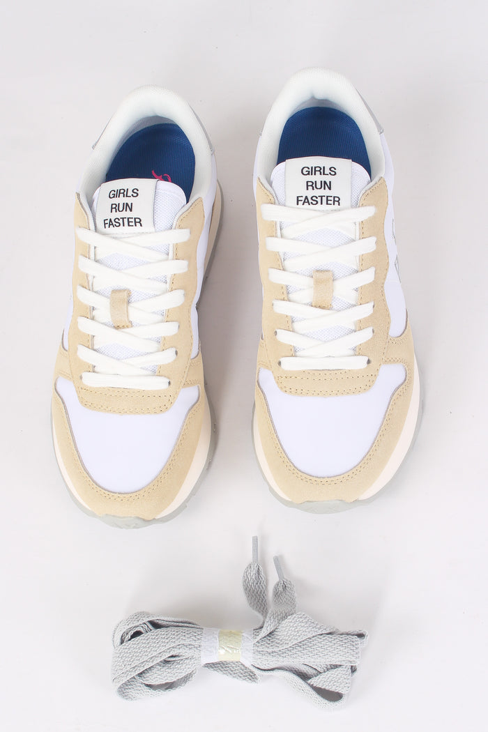 Sneaker Ally Gold Silver Bianco-7