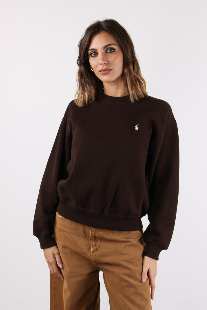 Felpa Logo Pile Circuit Brown-2