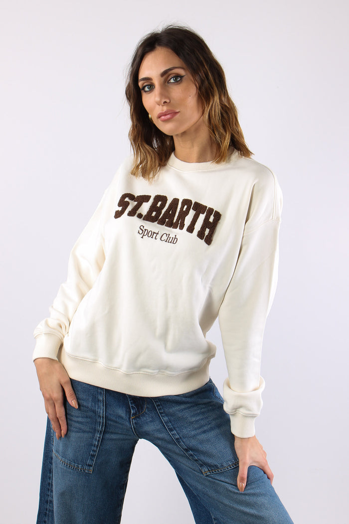 Felpa Scritta Bianco-2