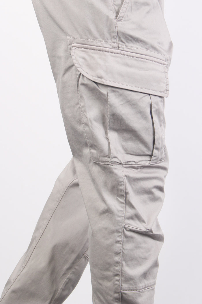 Pantalone Cargo Logo Drizzle Grey-7