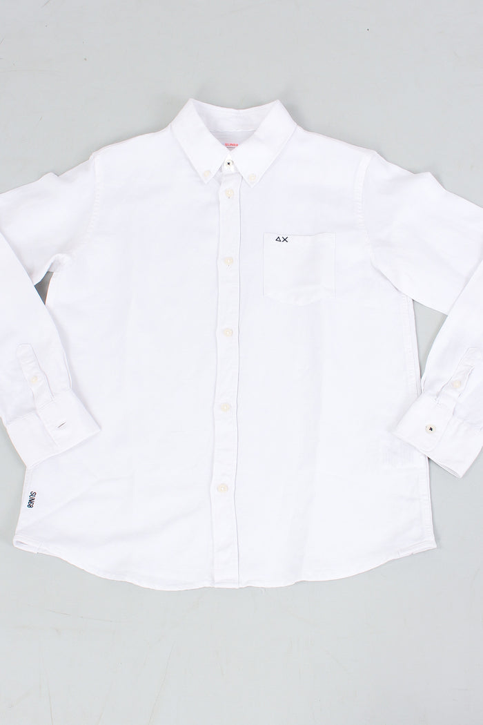 Camicia Botton Down Bianco-4