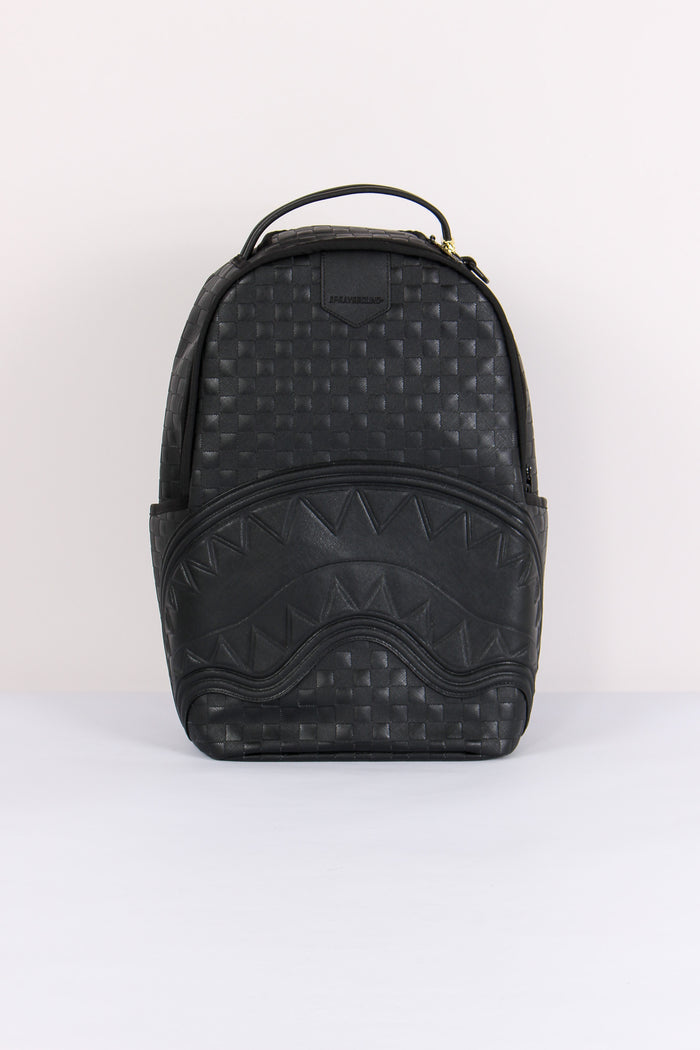 Backpack Raised Check Nero