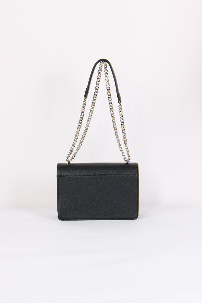 Tracolla Catena Maxi Logo Nero-3