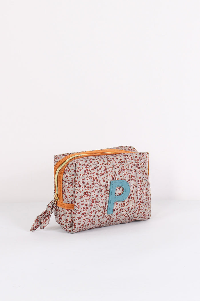 Pochette Patch Lettera P Fango/arancio-6