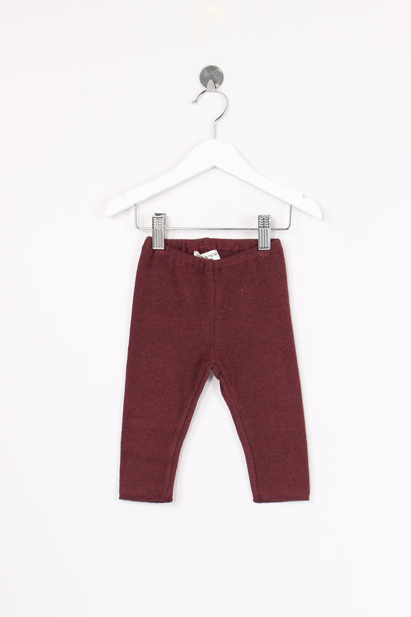 Leggings Caldo Cotone Burgundy