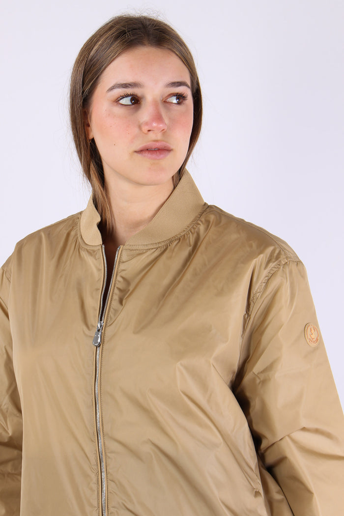 Aisha Giubbotto Nylon Svasato Stardust Beige-10