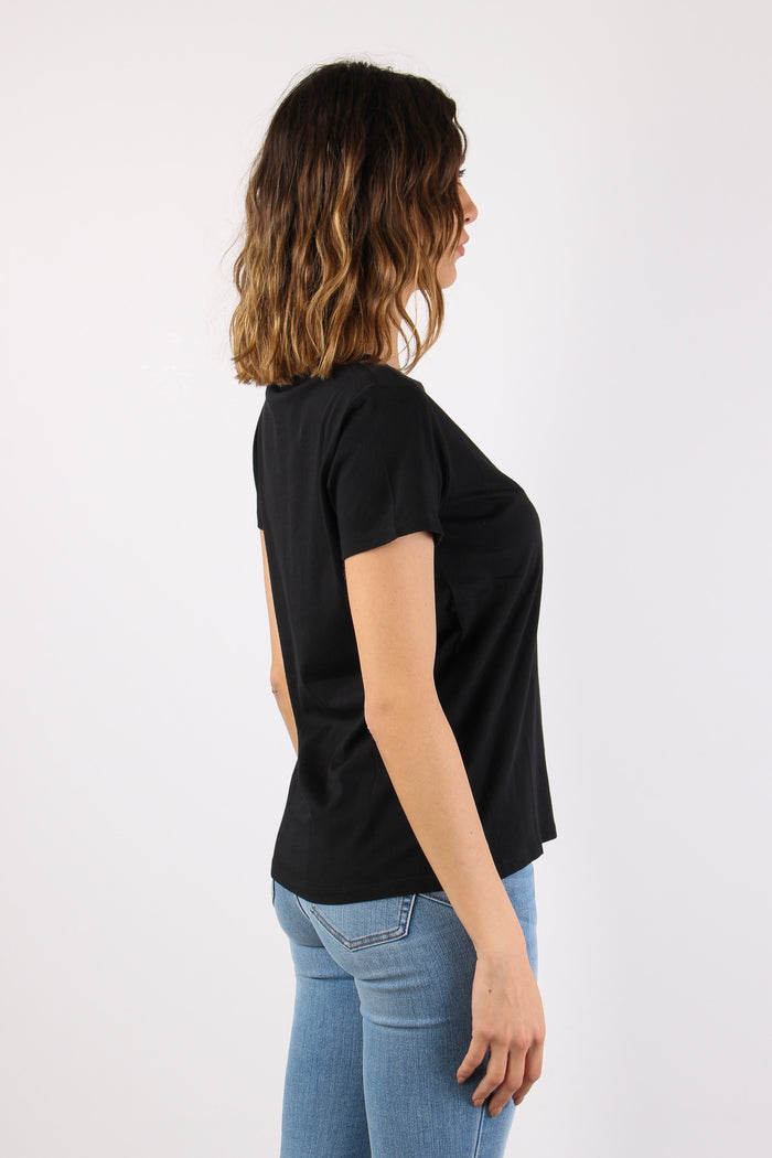 T-shirt Logo Piccolo Nero-7