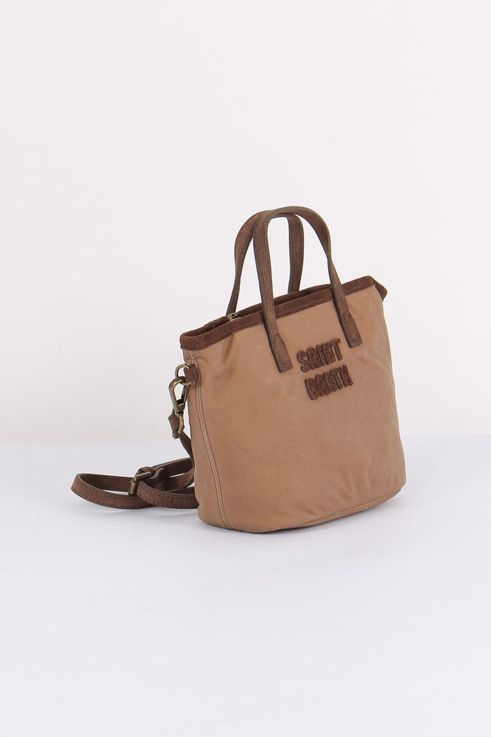 Borsa City Mini Ricamo Logo Nut-7