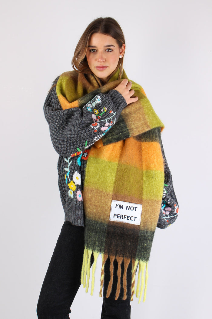 Sciarpa Im Not Perfect Multicolor-4