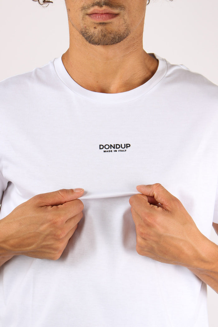 T-shirt Logo Centrale Bianco-7