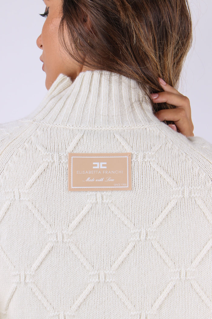 Maglia Tricot Logo Milk-8