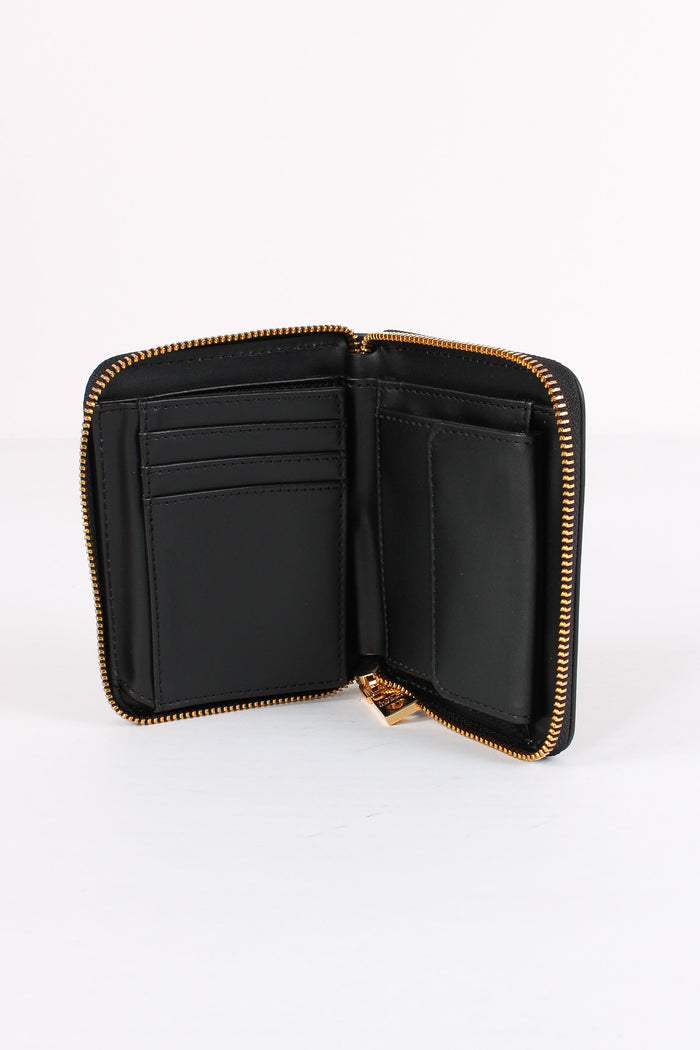 Zip Around Piccolo Matelasse Nero-5