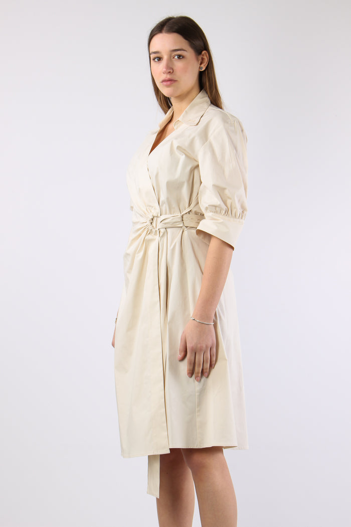 Aline Abito Midi Portafoglio Beige-6