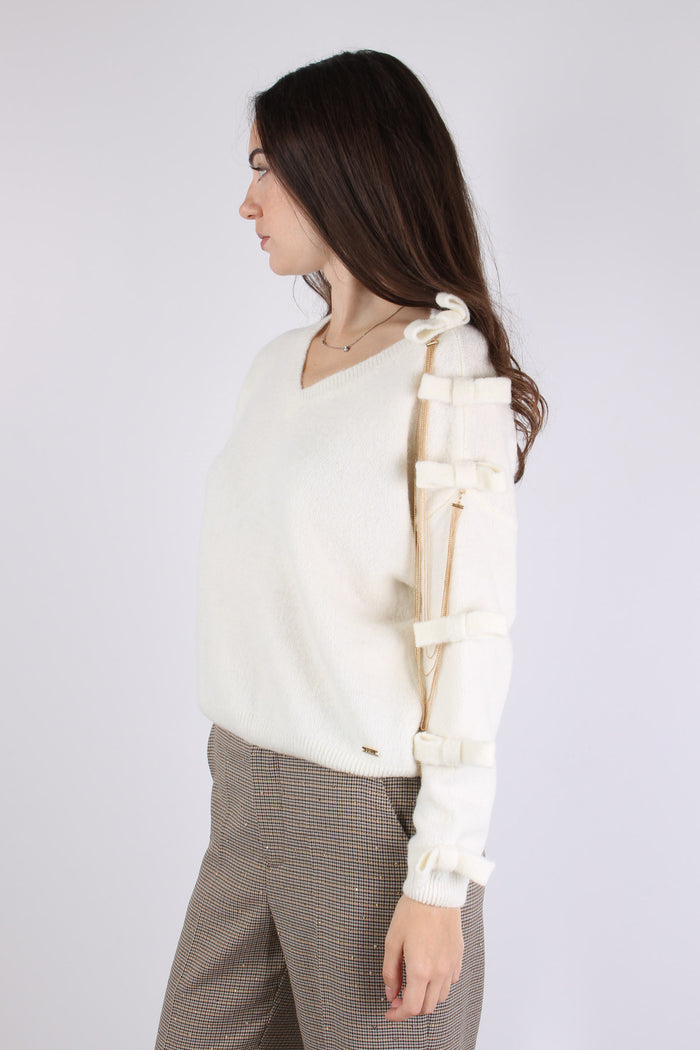 Maglia Scavo V Fiocchi Natural-8