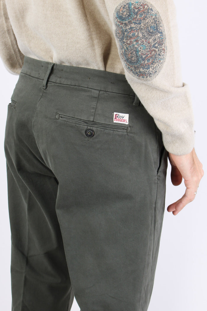 Pantalone Chino Gabardina Green-6