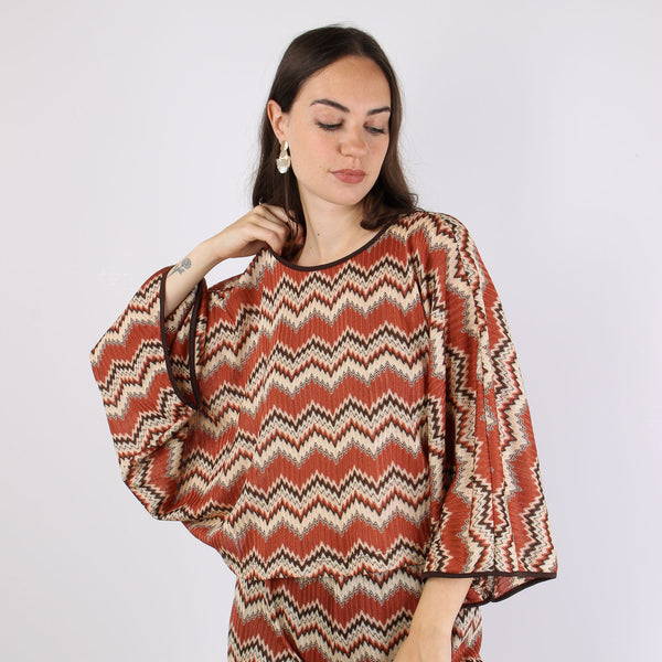 Maglia Over Stampa Missoni Ruggine-2