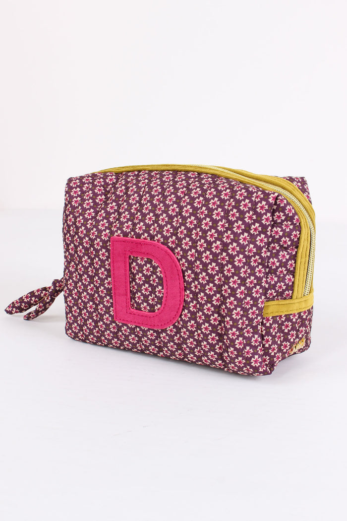 Pochette Patch Lettera D Viola/ocra-4