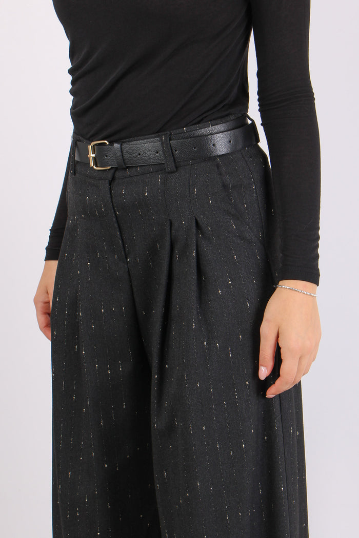 Pantalone Filo Lurex Doppia Pe Grigio-8