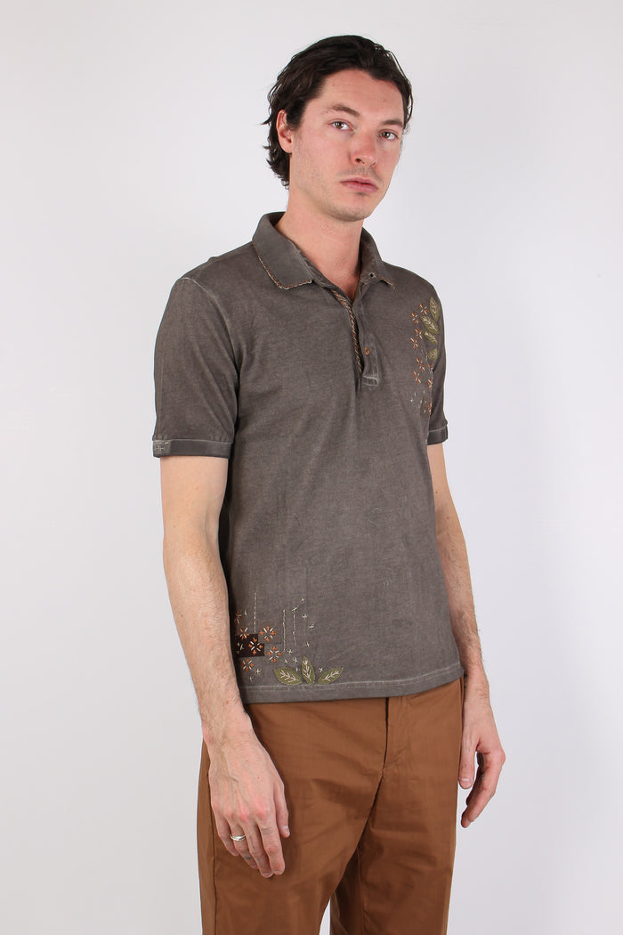 Polo Ricamo Cactus Moro-5