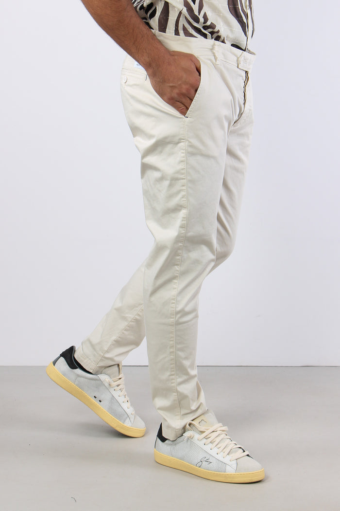 Tonno Pantalone Classico Latte-4