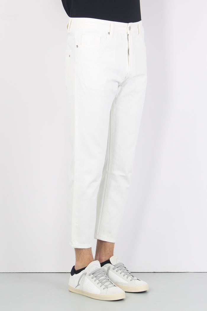 Jeans 5 Tasche Pulito White-4