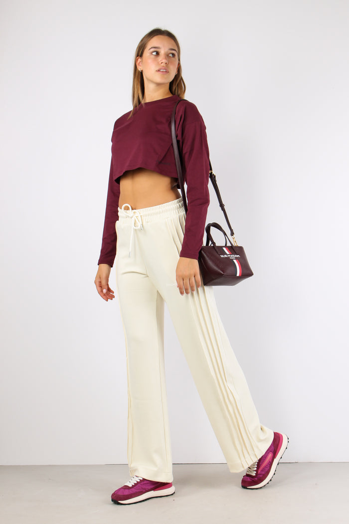 T-shirt Cropped M/l Bordeaux-5