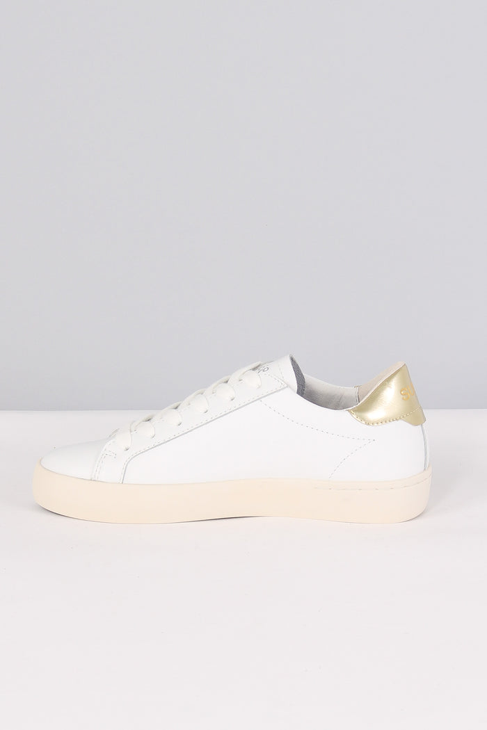 Sneaker Katy Leather Bianco/oro-4